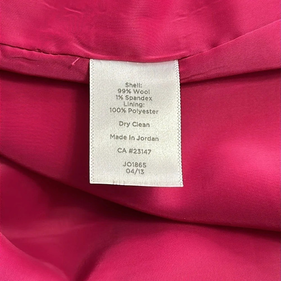 Talbots Petites Fuschia Pink Wool Mini Skirt Womens Size 12 Petite - Picture 6 of 8